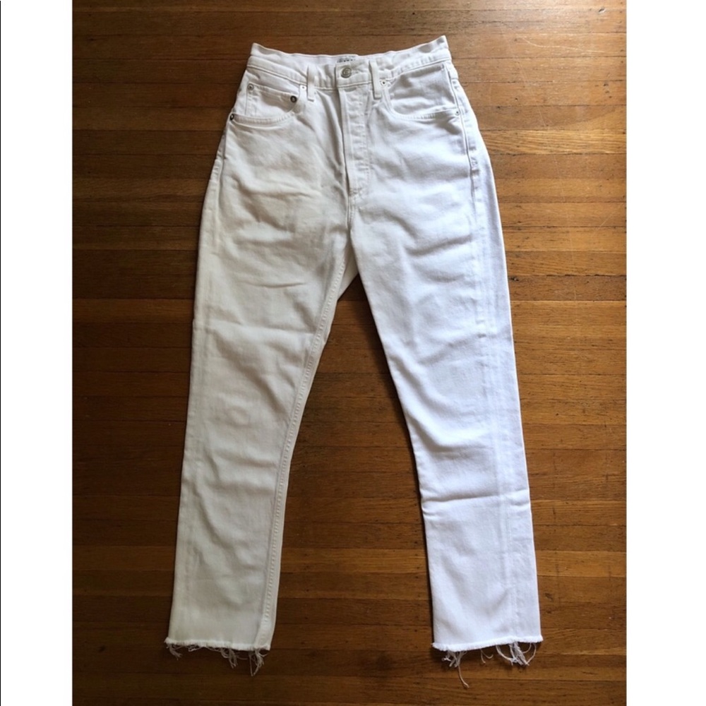 Agile white Riley denim blurred size 25